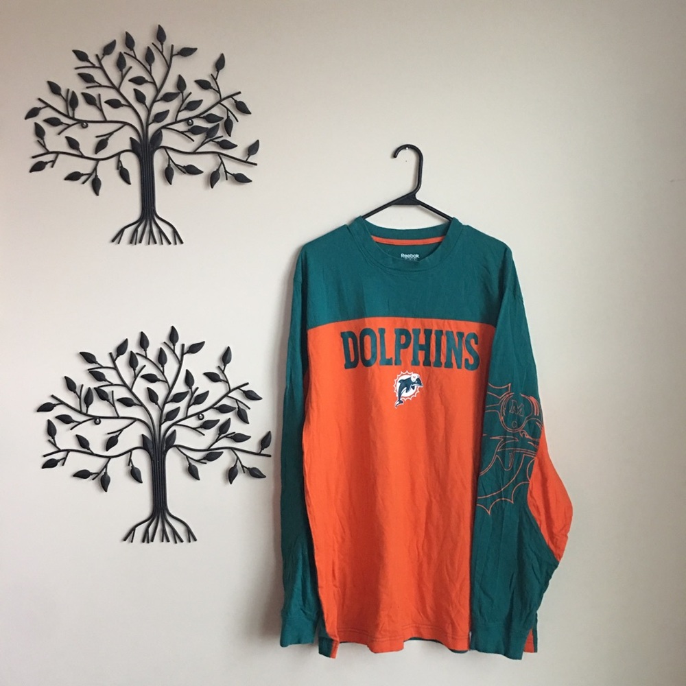 Miami Dolphins Logo Long Sleeve Shirt green
